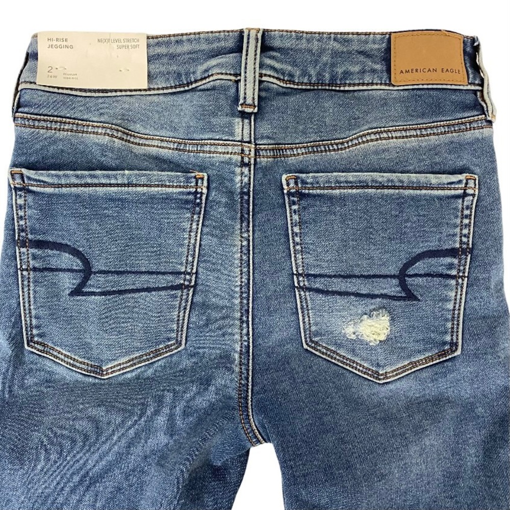 NWT American Eagle Hi-Rise Distressed Jegging - Picture 5 of 16